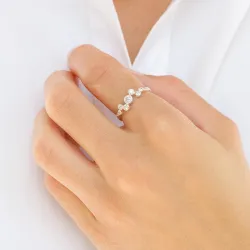 zirkoon ring in zilver - Bubbly Sparkle