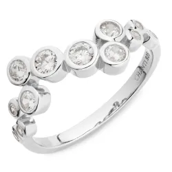 zirkoon ring in zilver - Bubbly Sparkle