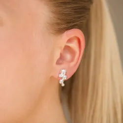 bolletje oorbellen in zilver - Bubbly Pure