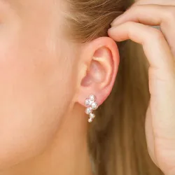 bolletje oorbellen in zilver - Bubbly Pure