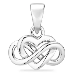 hart infinity hanger in verguld sterlingzilver - Amoré