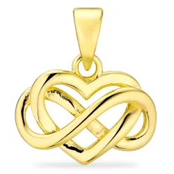 hart infinity hanger in verguld sterlingzilver - Amoré