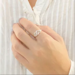 infinity ring in zilver - Amoré