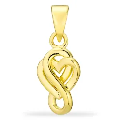 hart infinity hanger in verguld sterlingzilver - Amoré