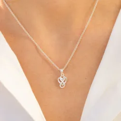 hart infinity hanger in zilver - Amoré