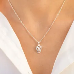 hart infinity hanger in zilver - Amoré