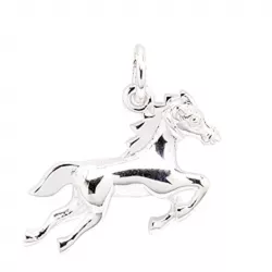 Elegant paarden hanger in zilver