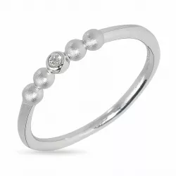 Elegant bolletje ring in zilver
