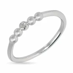 Elegant bolletje ring in zilver