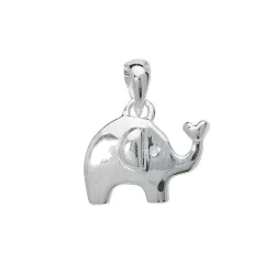 olifant hanger in zilver