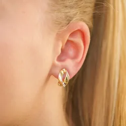 oorclips in verguld sterlingzilver