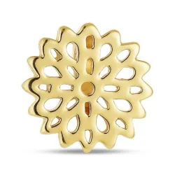 Geboorte bloem november chrysant hanger in verguld sterlingzilver