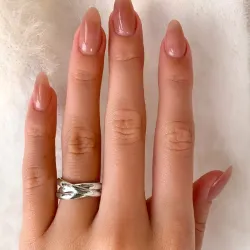 testsieraad driedelige ring in zilver