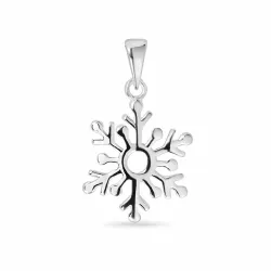 sneeuwvlokken hanger in zilver