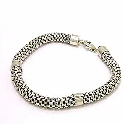 Armband in geoxideerd sterlingzilver 22,0 cm x 7,0 mm