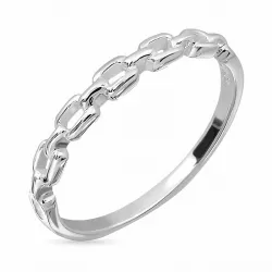 ketting ring in zilver