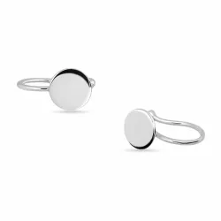 rond ear cuff in zilver