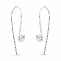 zirkoon oorhaakjes in zilver