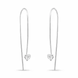 zirkoon oorhaakjes in zilver