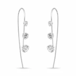 zirkoon oorhaakjes in zilver