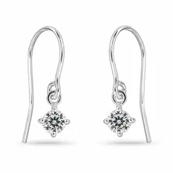 zirkoon oorhaakjes in zilver