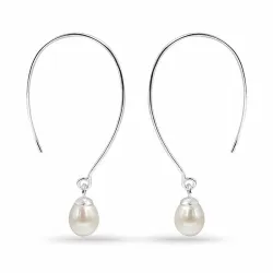 parel oorhaakjes in zilver