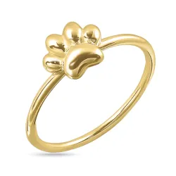 poot ring in verguld sterlingzilver