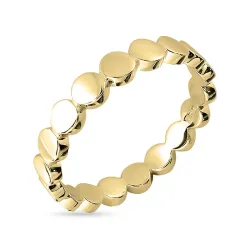 rond ring in verguld sterlingzilver