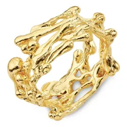 ring in verguld sterlingzilver