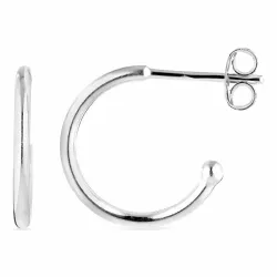 12 mm halfcreool in zilver