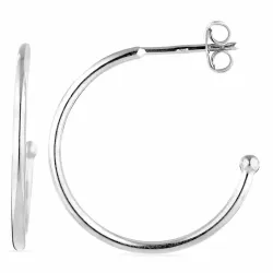 20 mm halfcreool in zilver