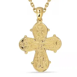 dagmarkruis ketting met hanger in verguld sterlingzilver