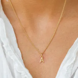 letter a hanger in verguld sterlingzilver - My Letter