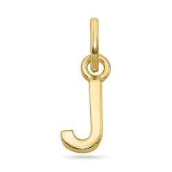 letter j hanger in verguld sterlingzilver