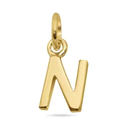 letter n hanger in verguld sterlingzilver - My Letter