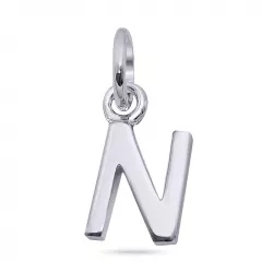 letter n hanger in zilver
