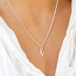 letter n hanger in zilver - My Letter