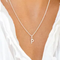 letter p hanger in zilver - My Letter