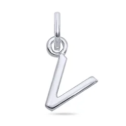 letter v hanger in zilver - My Letter