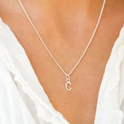 letter c hanger in zilver - My Letter