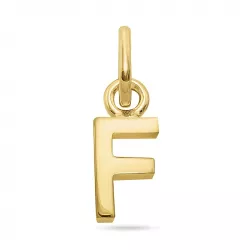 letter f hanger in verguld sterlingzilver