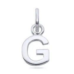 letter g hanger in zilver