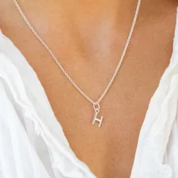 letter h hanger in zilver - My Letter