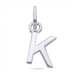 letter k hanger in zilver