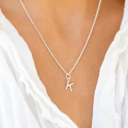 letter k hanger in zilver - My Letter