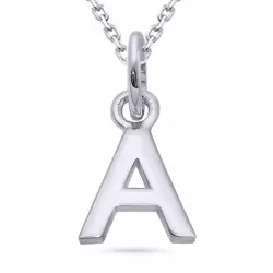 letter a ketting in zilver met hanger in verguld sterlingzilver - My Letter