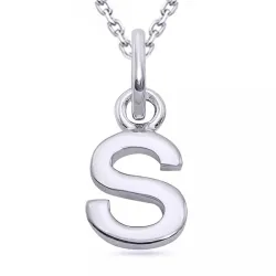 letter s ketting in zilver met hanger in zilver - My Letter