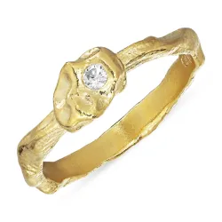 ring in verguld sterlingzilver - Lumé Etched