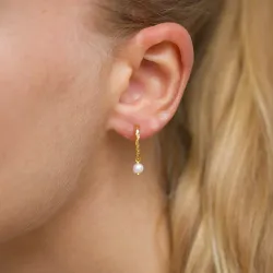 parel halfcreool in verguld zilver - Lumé Etched