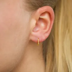 11,5 mm creool in verguld zilver